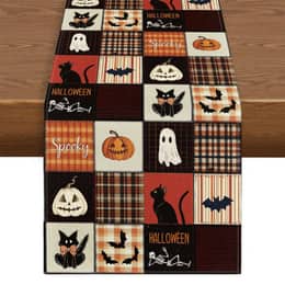 Camino de Mesa de Halloween,Mantel de Halloween,Decoración de Mesa de Halloween, Decoración Mesa 33x183cm.